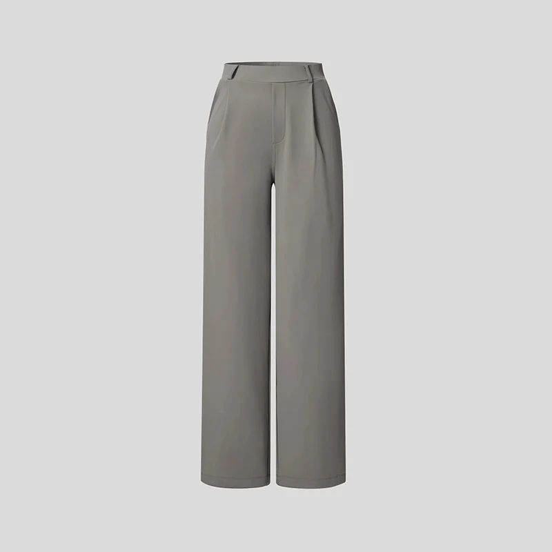 High-Waist Straight-Leg Work Pants Set - Image 3