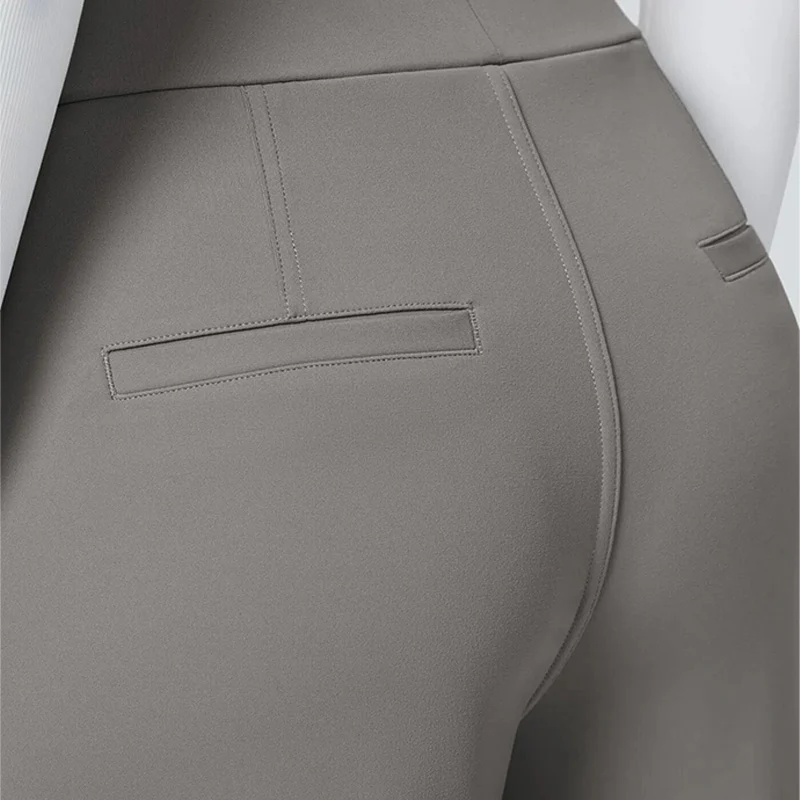 High-Waist Straight-Leg Work Pants Set - Image 4