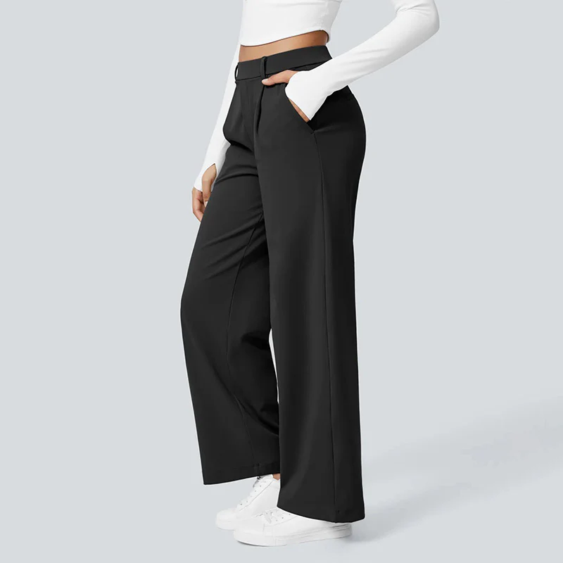 High-Waist Straight-Leg Work Pants Set - Image 7