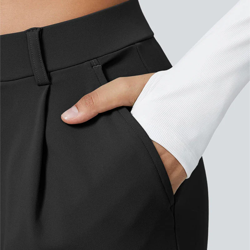 High-Waist Straight-Leg Work Pants Set - Image 9