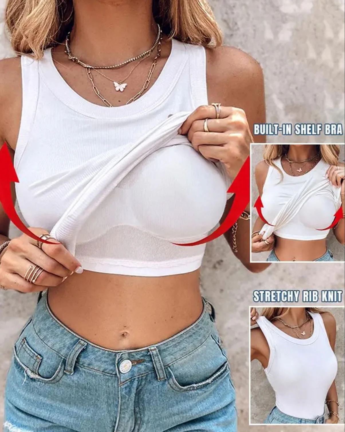 Your Favourite No-Bra All Style Tank Top - Image 12