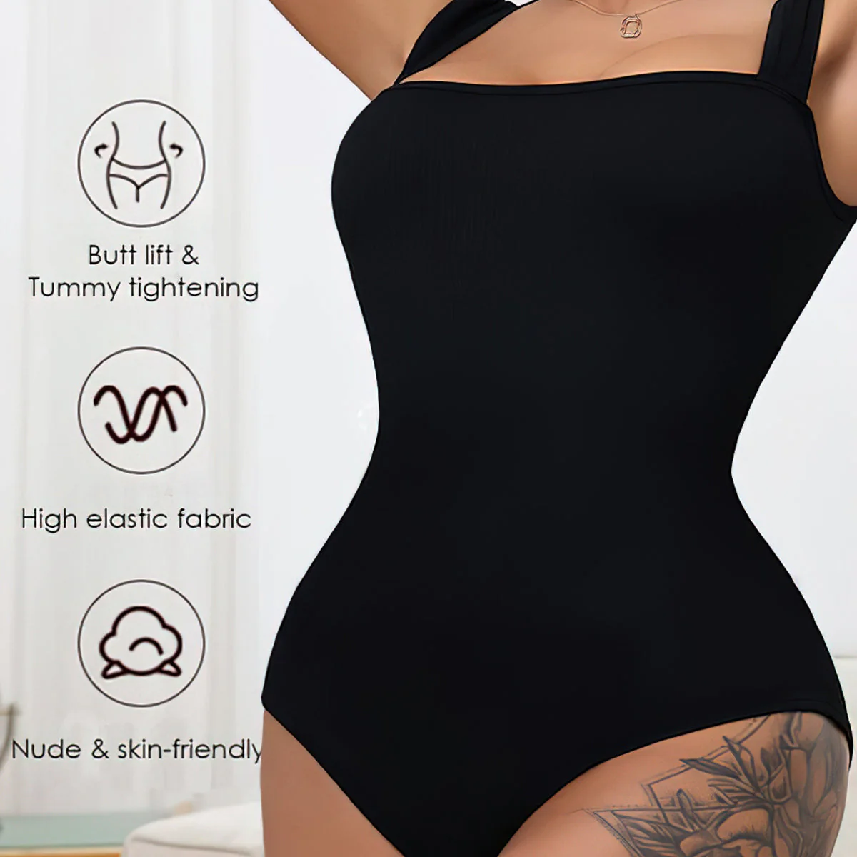 Sleeveless Tummy Control Tank Tops Bodysuits - Image 10