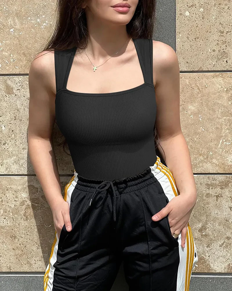 Sleeveless Tummy Control Tank Tops Bodysuits - Image 19