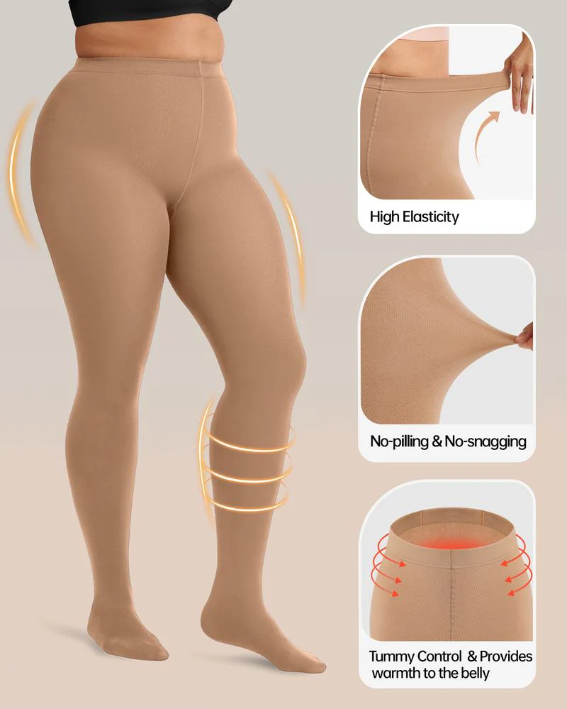 One-Seam Ultra-Soft Brushed Sheer Leggings - Image 3