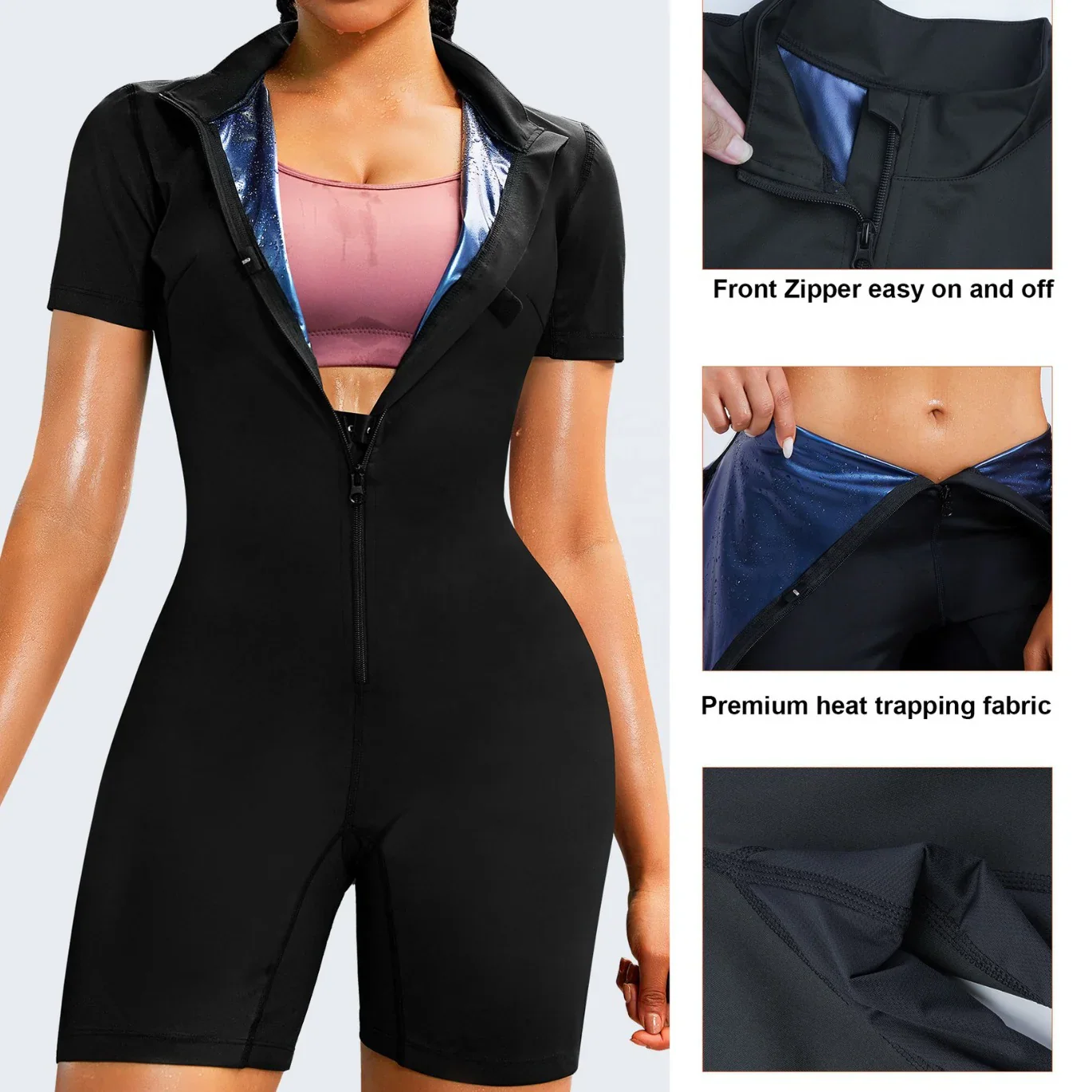Women's Full Body Sauna Suit for Waist Training and Belly Fat Workouts - Image 4
