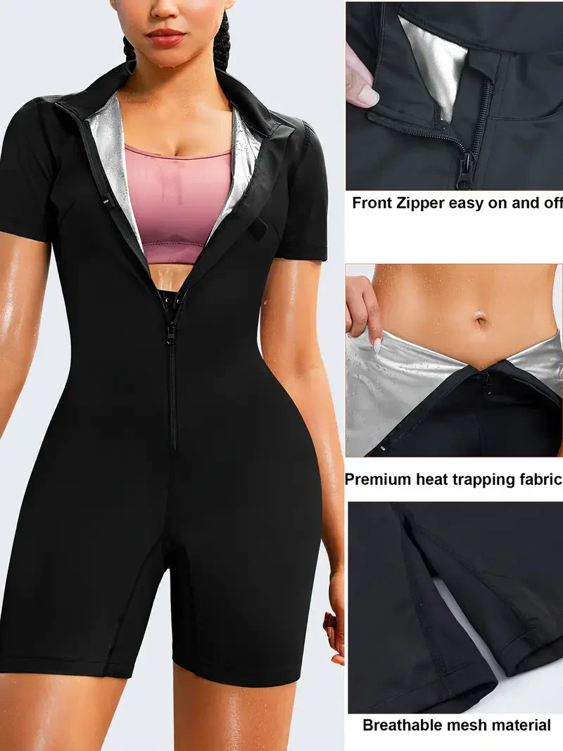 Women's Full Body Sauna Suit for Waist Training and Belly Fat Workouts - Image 5