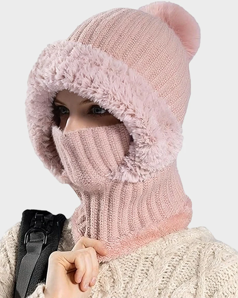 Thick Warm Knit Beanie with Pom Pom for Winter - Image 7