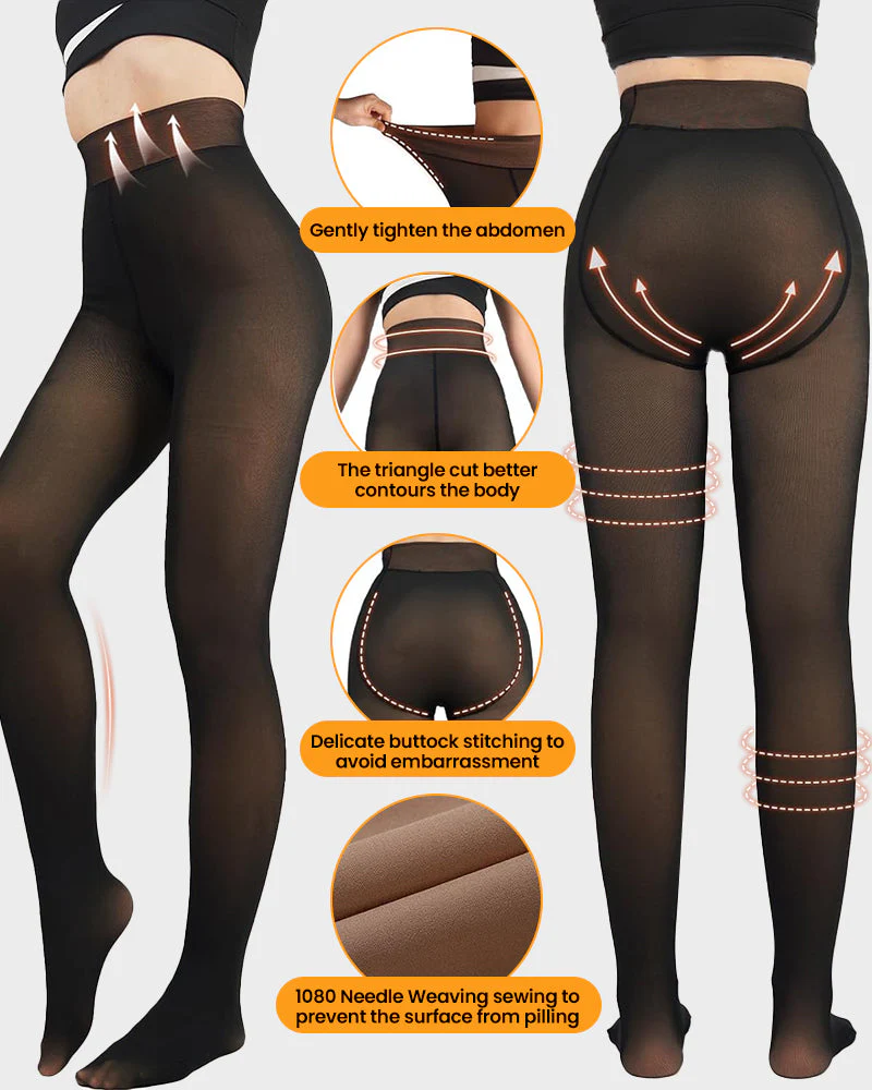 Translucent Fleece Lined Tights - Image 7