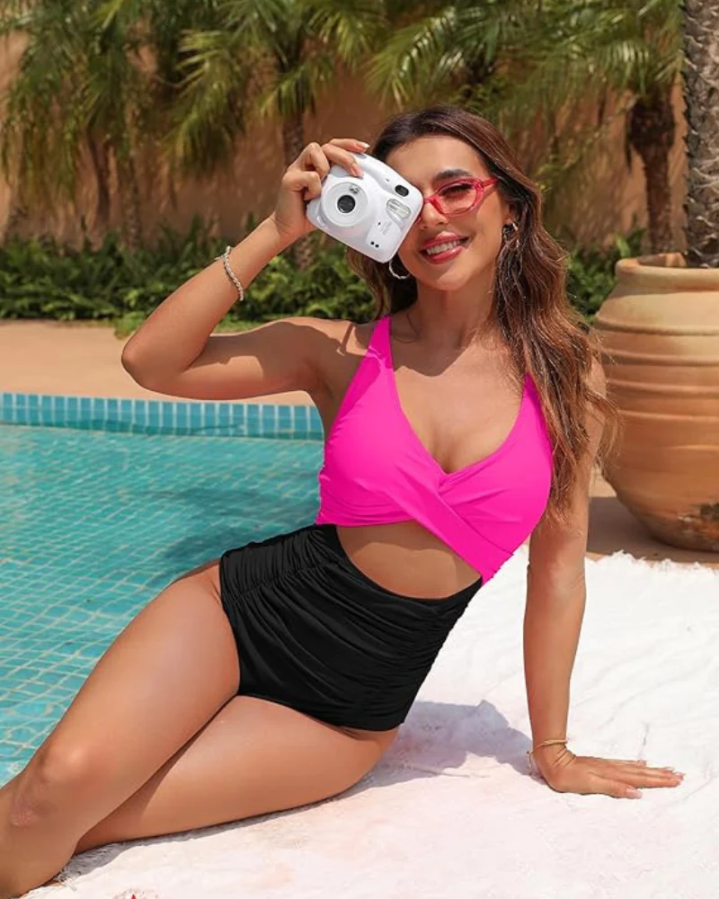 One Piece Swimsuits Push Up Tummy Control Bathing Suits - Image 26