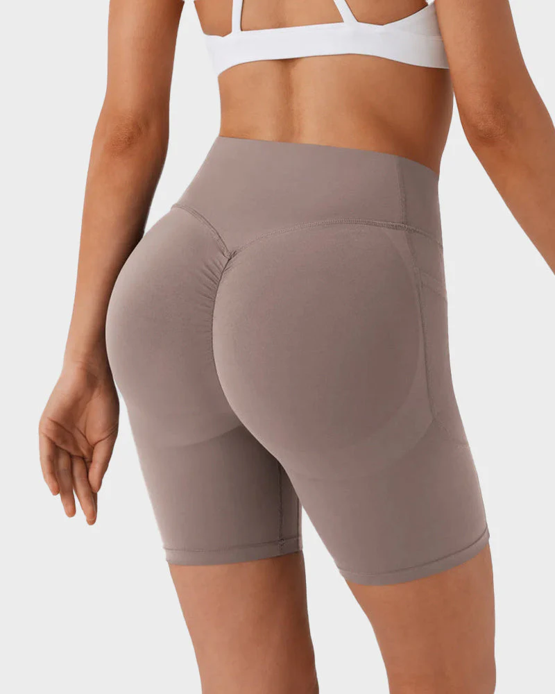 Tummy Control Butt-Lifting Training Shorts with Pockets – 7" - Image 3