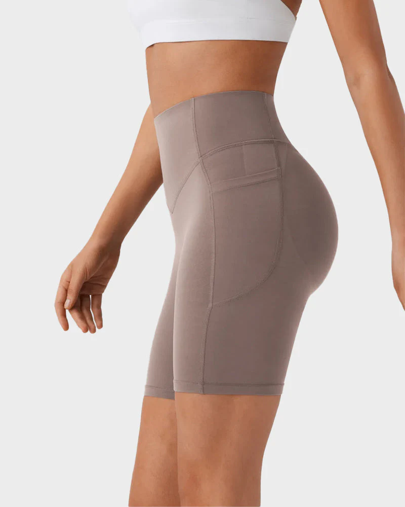 Tummy Control Butt-Lifting Training Shorts with Pockets – 7" - Image 4