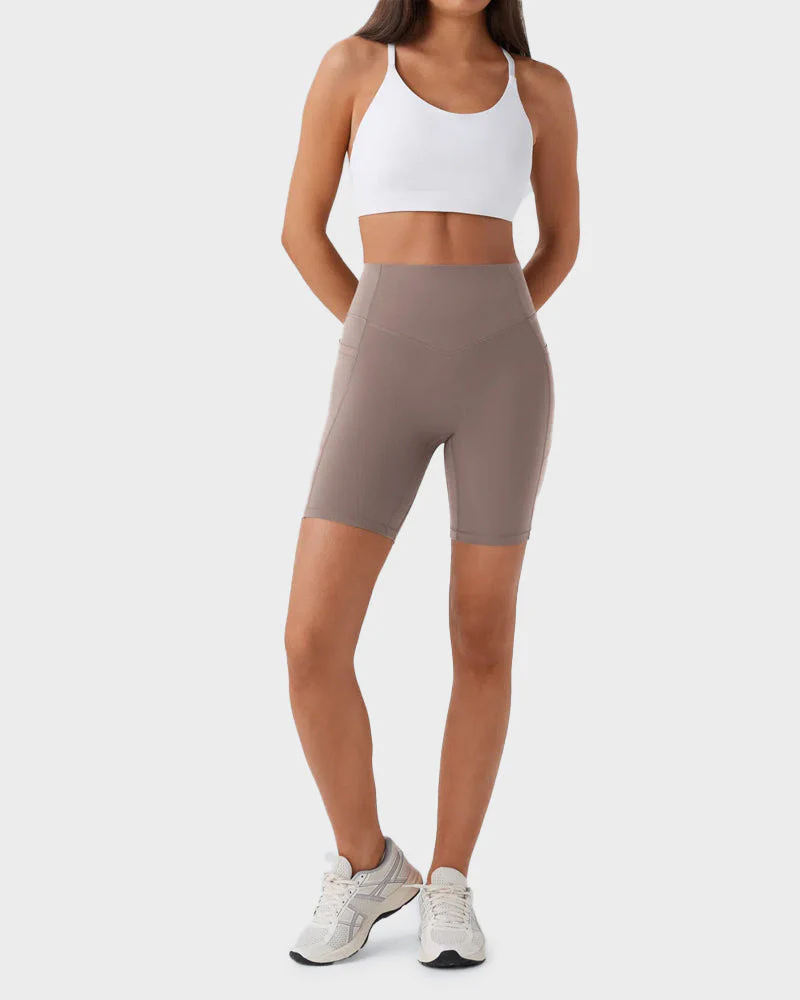 Tummy Control Butt-Lifting Training Shorts with Pockets – 7" - Image 5