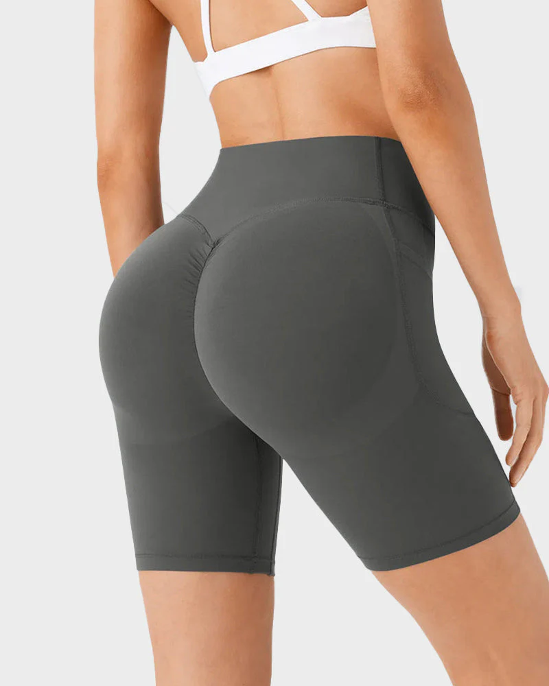 Tummy Control Butt-Lifting Training Shorts with Pockets – 7" - Image 7