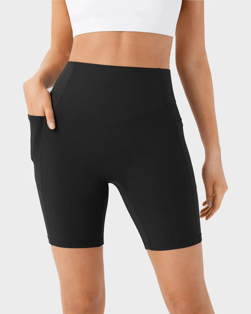 Tummy Control Butt-Lifting Training Shorts with Pockets – 7" - Image 8