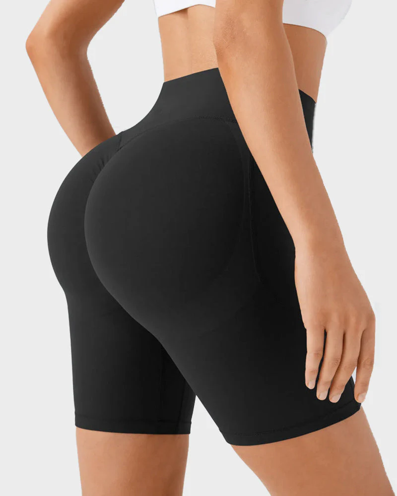 Tummy Control Butt-Lifting Training Shorts with Pockets – 7" - Image 9