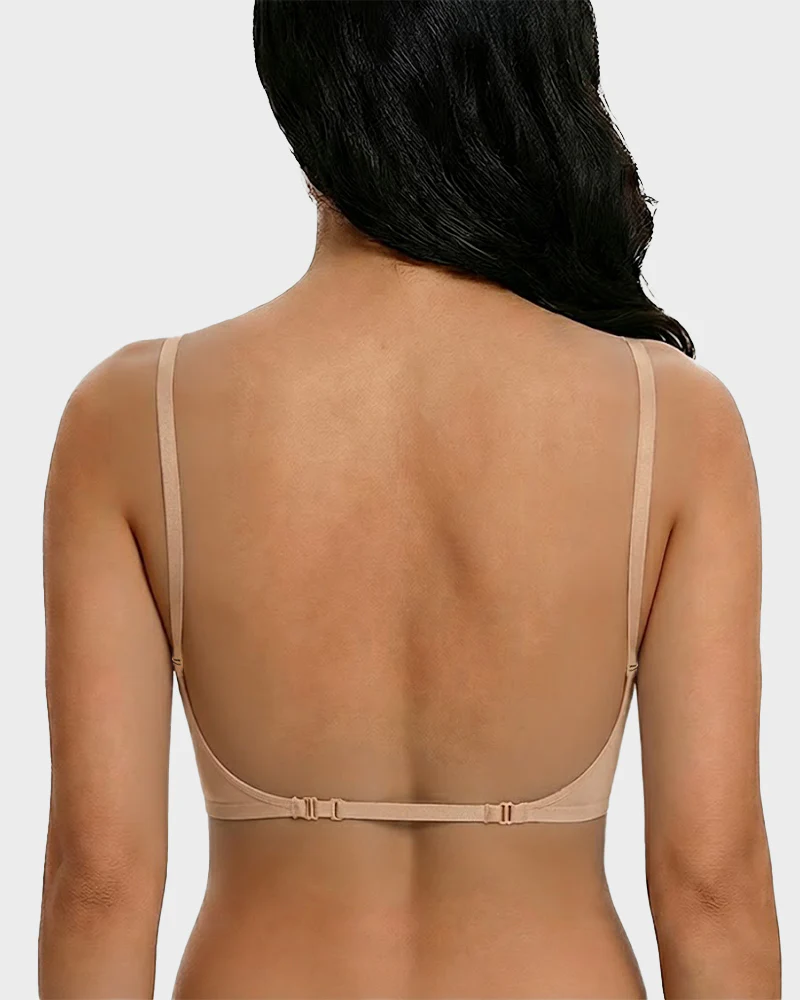 Low Cut U-Shaped Backless Bra - Image 11