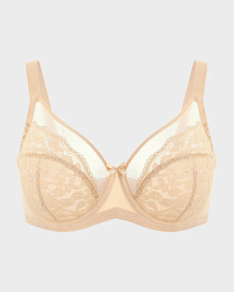 Floral Lace Minimizer Comfort Bra - Image 20