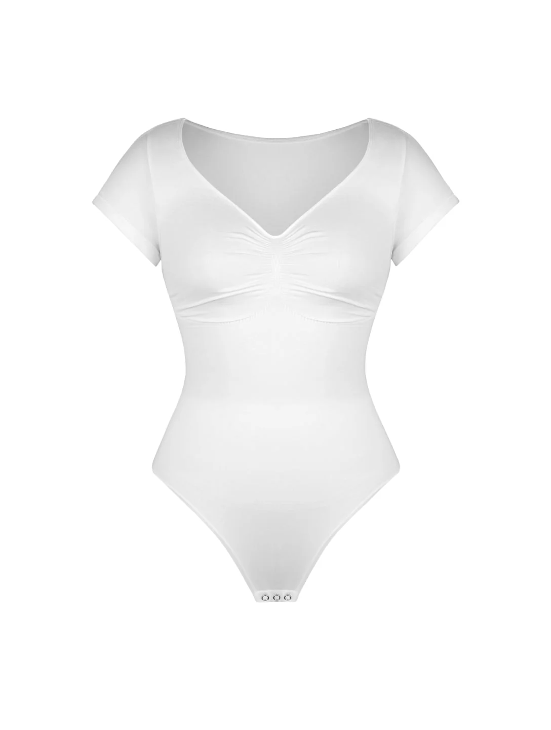 V-Neck Sculpting Tee Bodysuit - Image 12