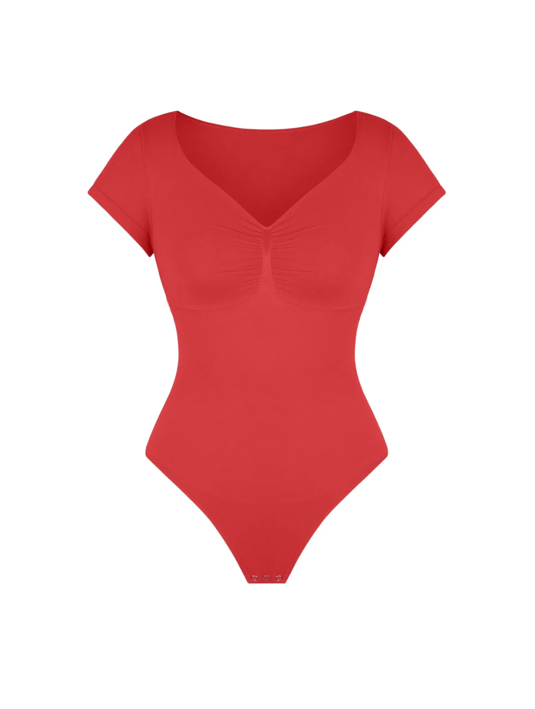 V-Neck Sculpting Tee Bodysuit - Image 20