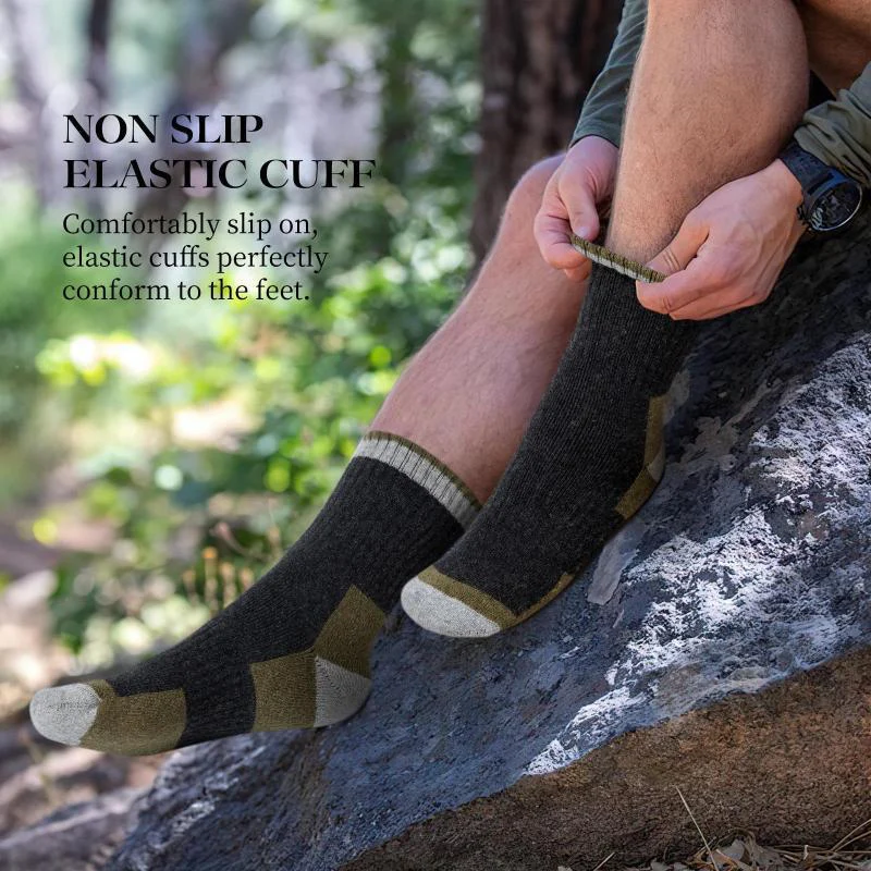 Warm Breathable Merino Wool Hiking Socks - Image 6