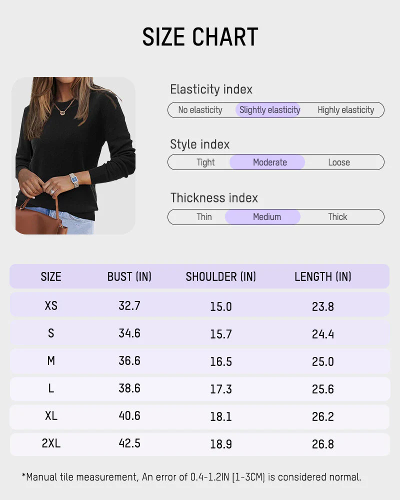 Warm Wool Blend Long Sleeve Pullover Sweater - Image 4