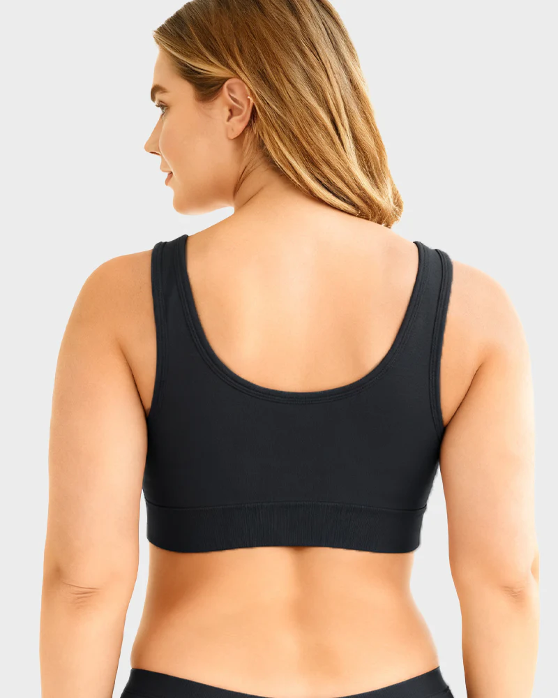 Wide Shoulder Strap Wireless T-Shirt Bra - Image 13