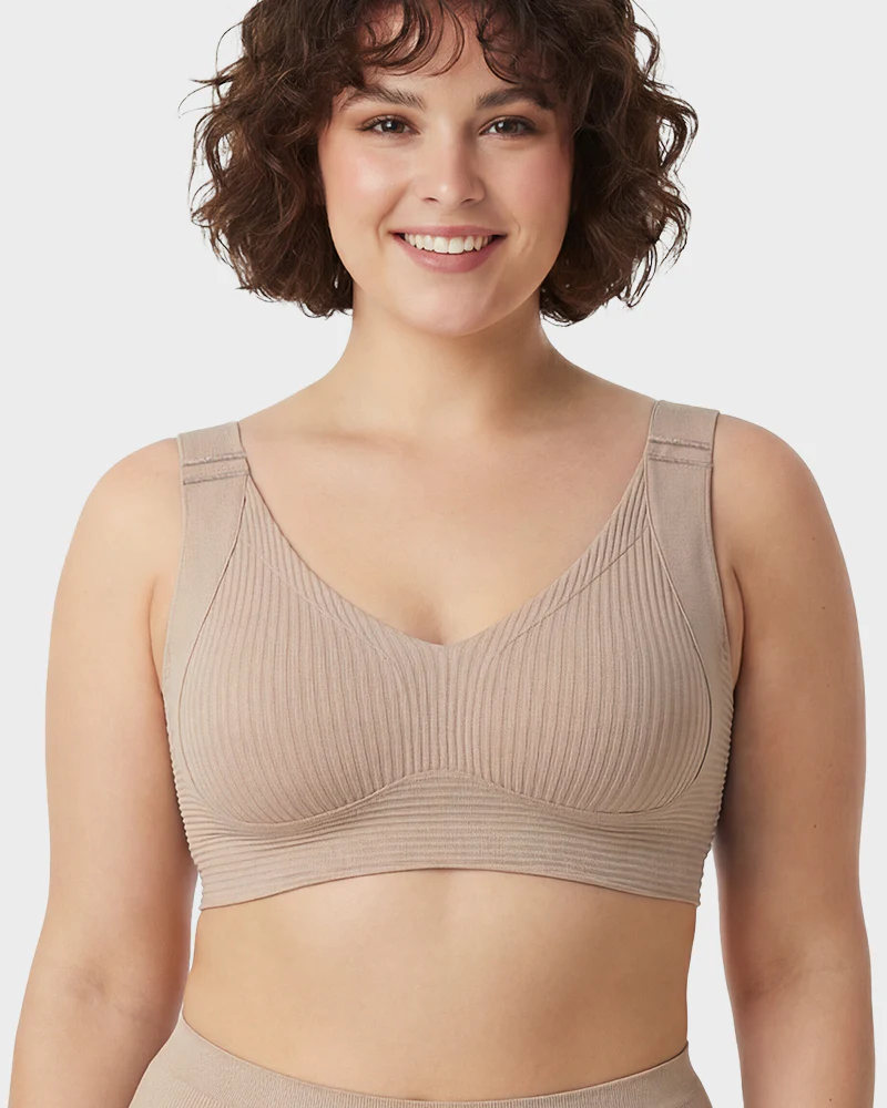 ️Women's Ribbed Push Up Adjustable Wireless Bra - Image 13