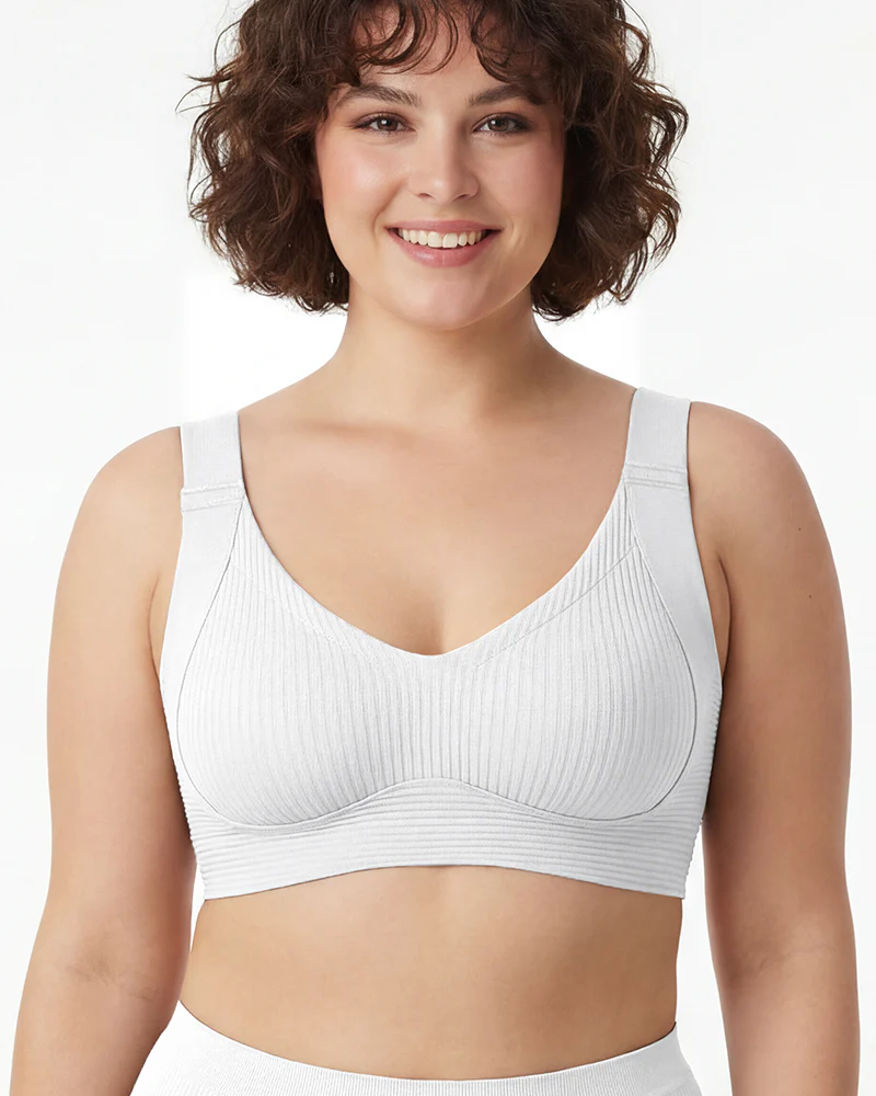 ️Women's Ribbed Push Up Adjustable Wireless Bra - Image 15