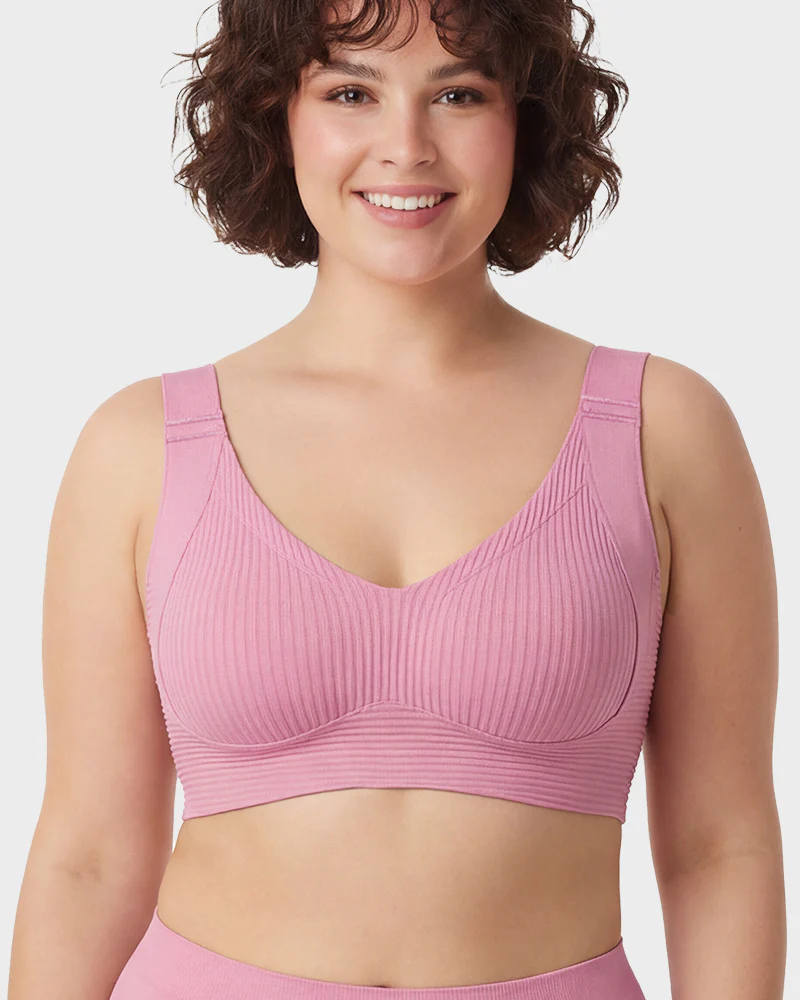 ️Women's Ribbed Push Up Adjustable Wireless Bra - Image 17