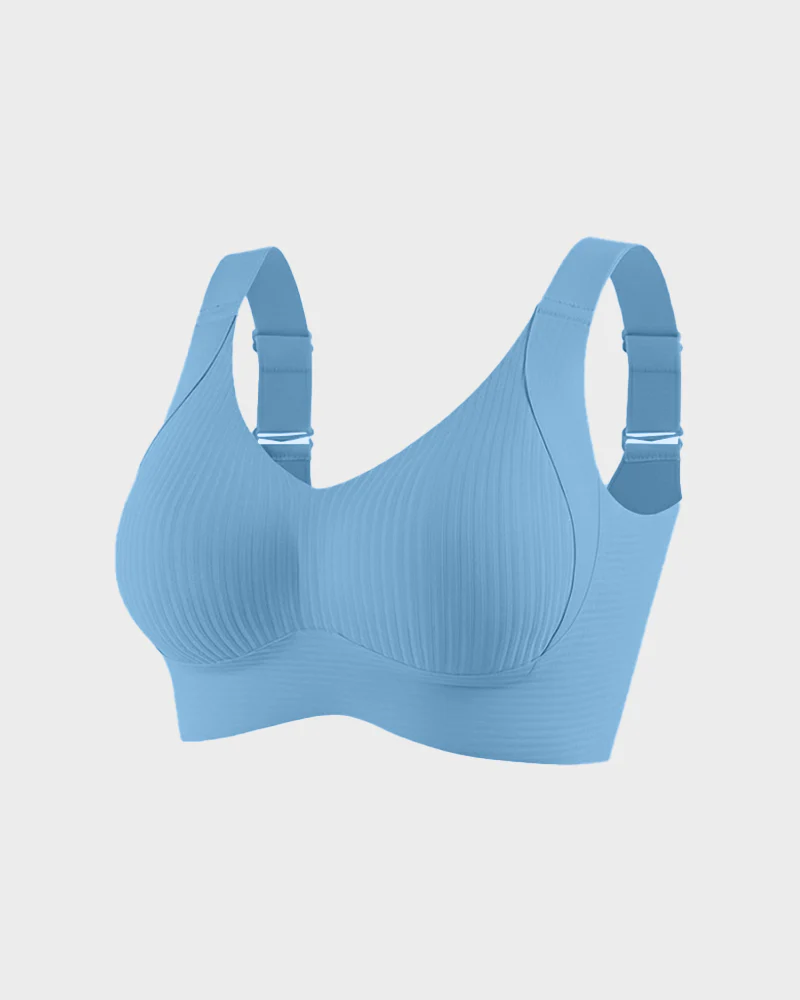 ️Women's Ribbed Push Up Adjustable Wireless Bra - Image 27