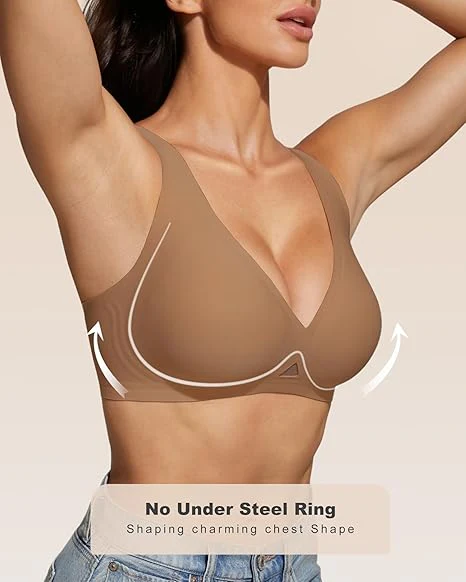 Wireless Jelly Deep-V Push-Up Bra - Image 6