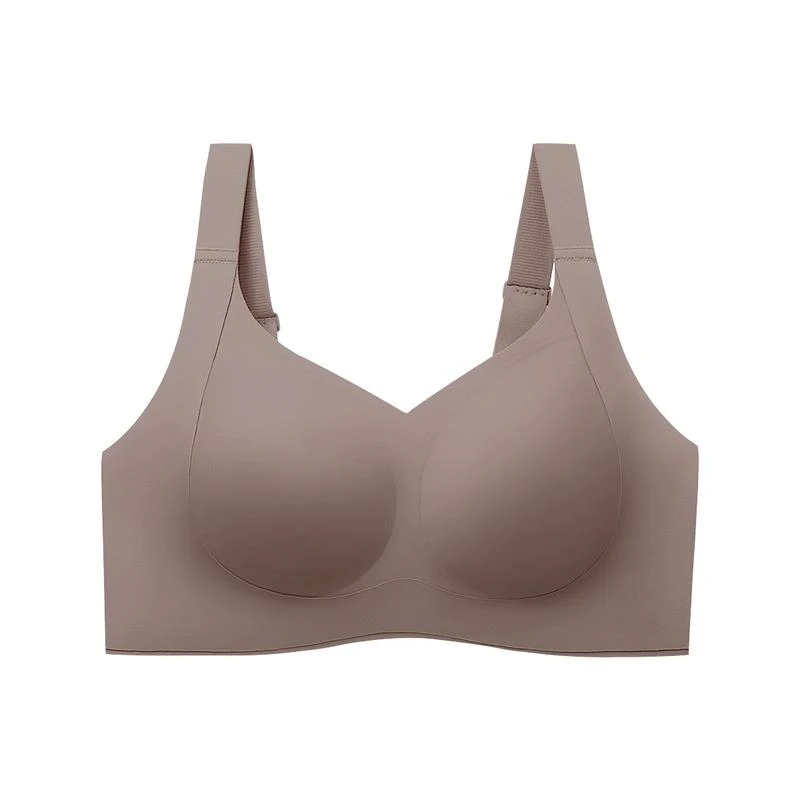 Wireless Push Up Jelly Bra V Neck Seamless Support Comfort - Image 12