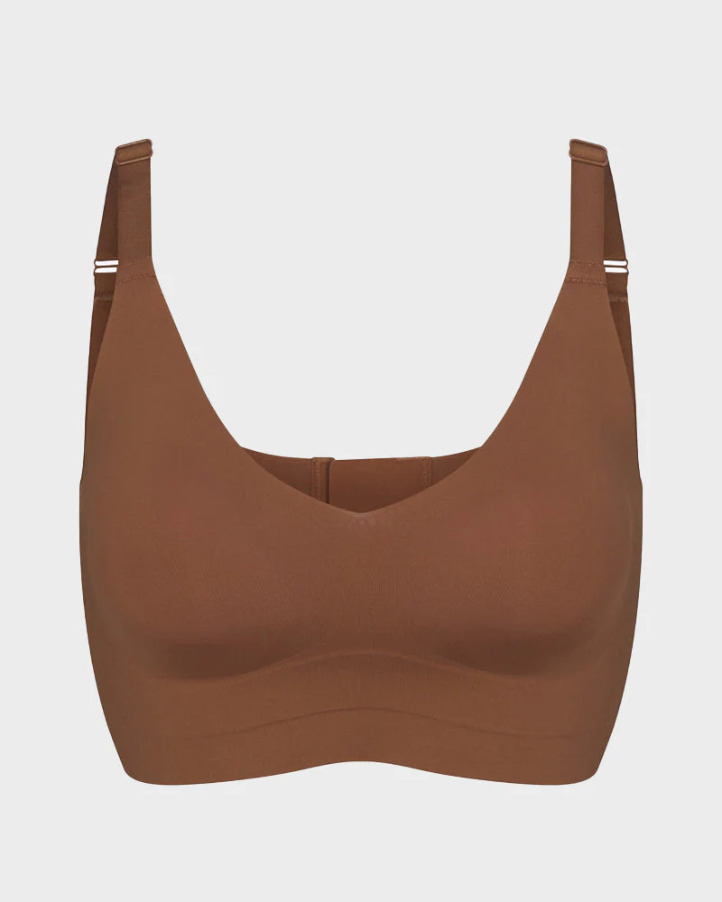Wireless V-Neck Back & Side Smoothing Bra - Image 23