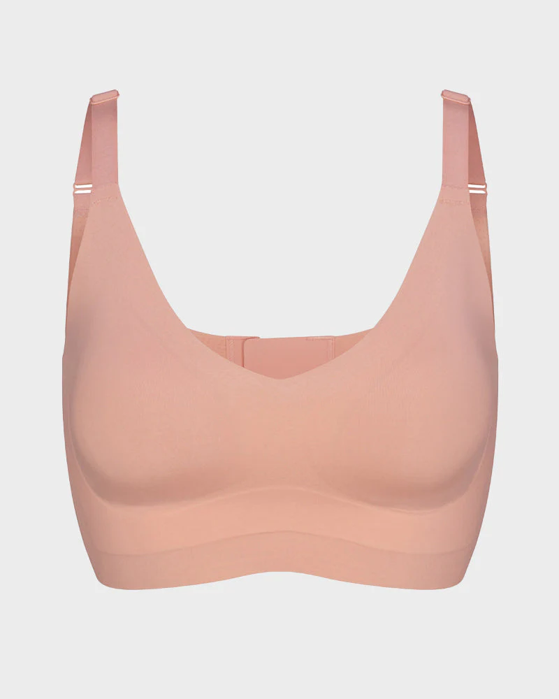 Wireless V-Neck Back & Side Smoothing Bra - Image 24