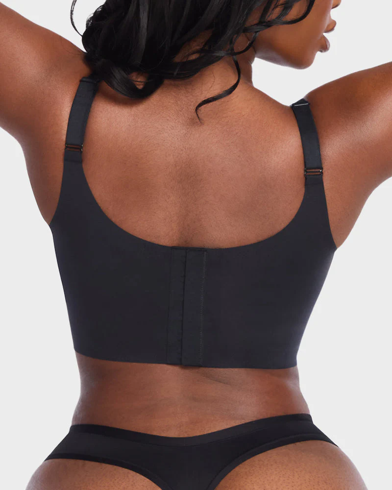 Wireless V-Neck Back & Side Smoothing Bra - Image 3