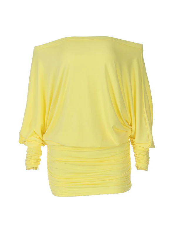 Women's Solid Off The Shoulder Sheer Ruched Dress - Image 16