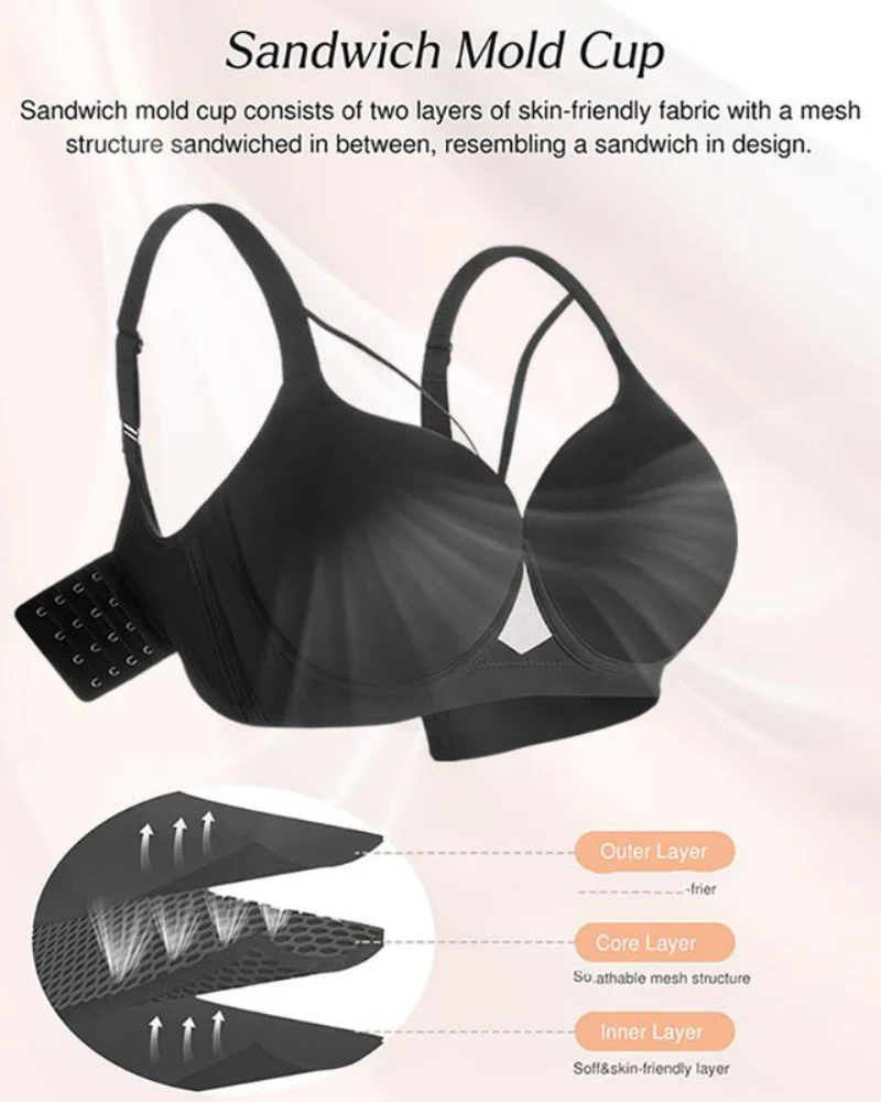 Women Seamless Push Up Padding Bras - Image 4