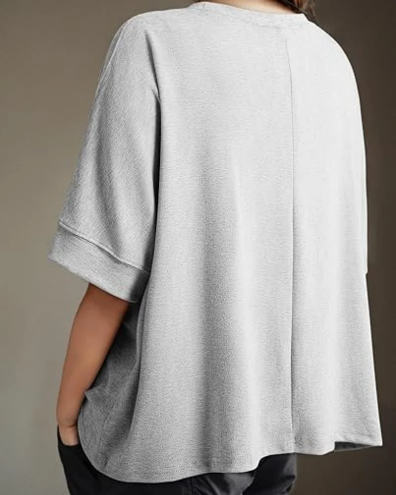 Women's Casual Oversized Tee Comfortable Soft Basic Top - Image 13