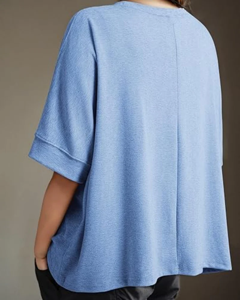 Women's Casual Oversized Tee Comfortable Soft Basic Top - Image 16