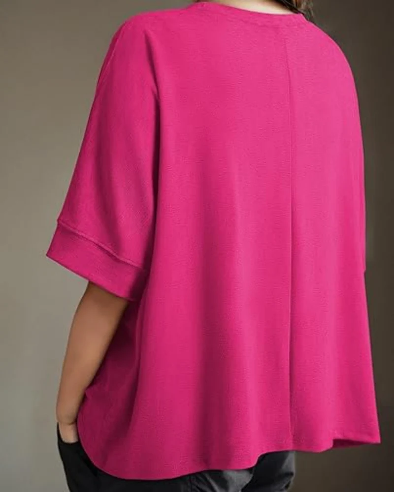 Women's Casual Oversized Tee Comfortable Soft Basic Top - Image 20