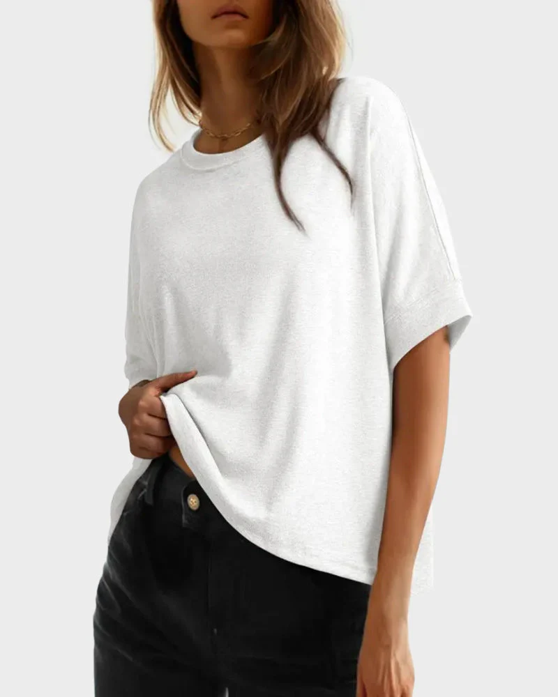 Women's Casual Oversized Tee Comfortable Soft Basic Top - Image 22
