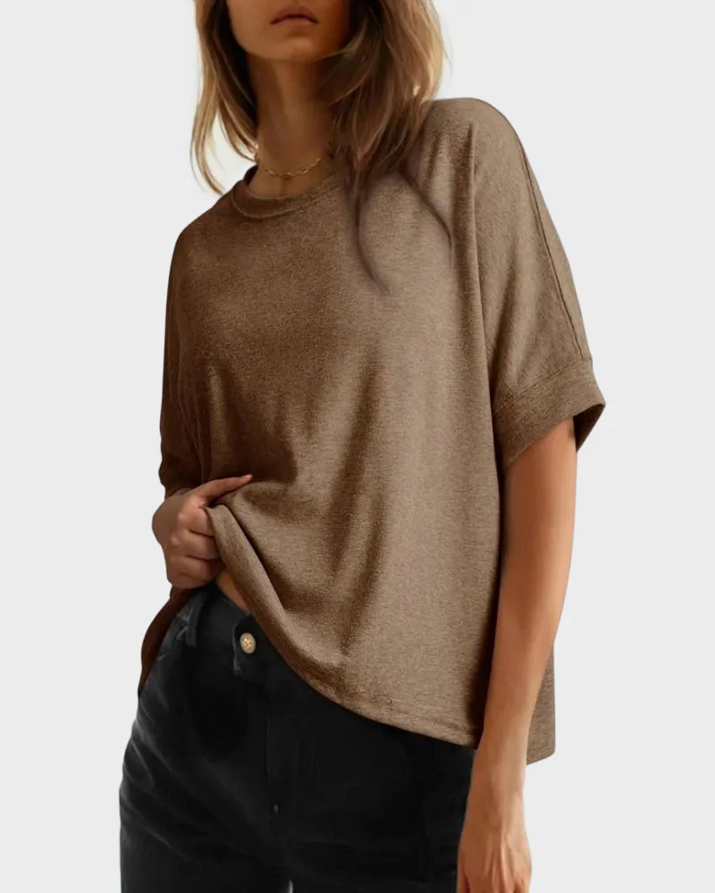 Women's Casual Oversized Tee Comfortable Soft Basic Top - Image 23