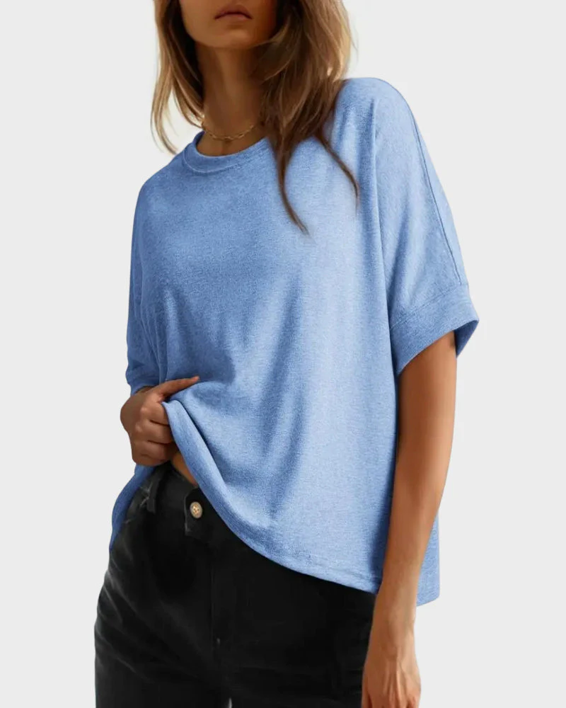 Women's Casual Oversized Tee Comfortable Soft Basic Top - Image 25