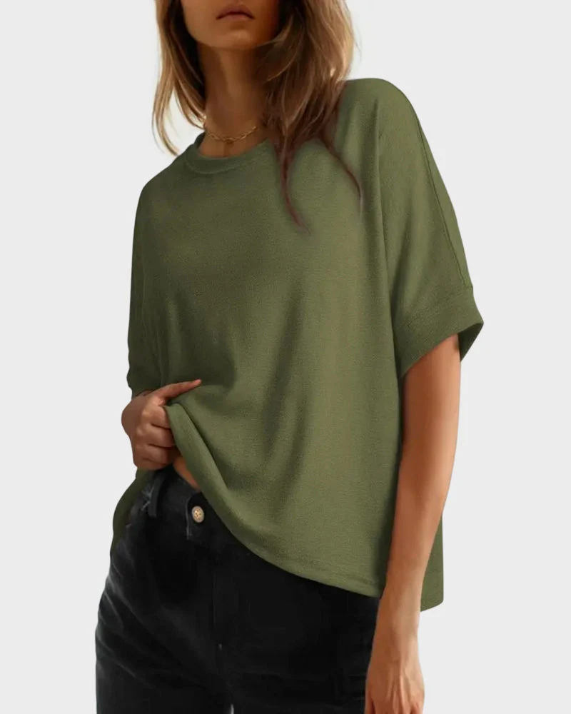 Women's Casual Oversized Tee Comfortable Soft Basic Top - Image 26