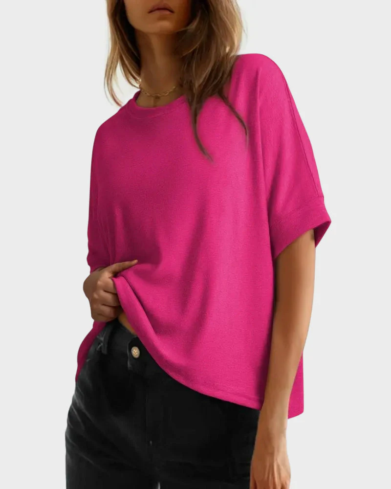 Women's Casual Oversized Tee Comfortable Soft Basic Top - Image 27