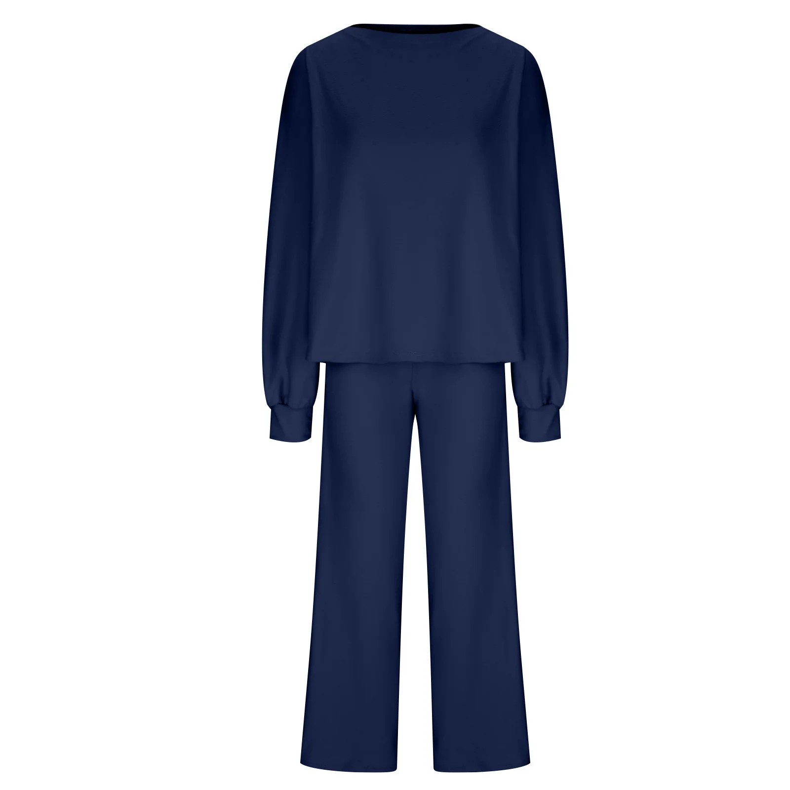 Womens Fall Winter Casual Solid Knitted 2 Piece Sets Long Sleeve Hoodie - Image 12