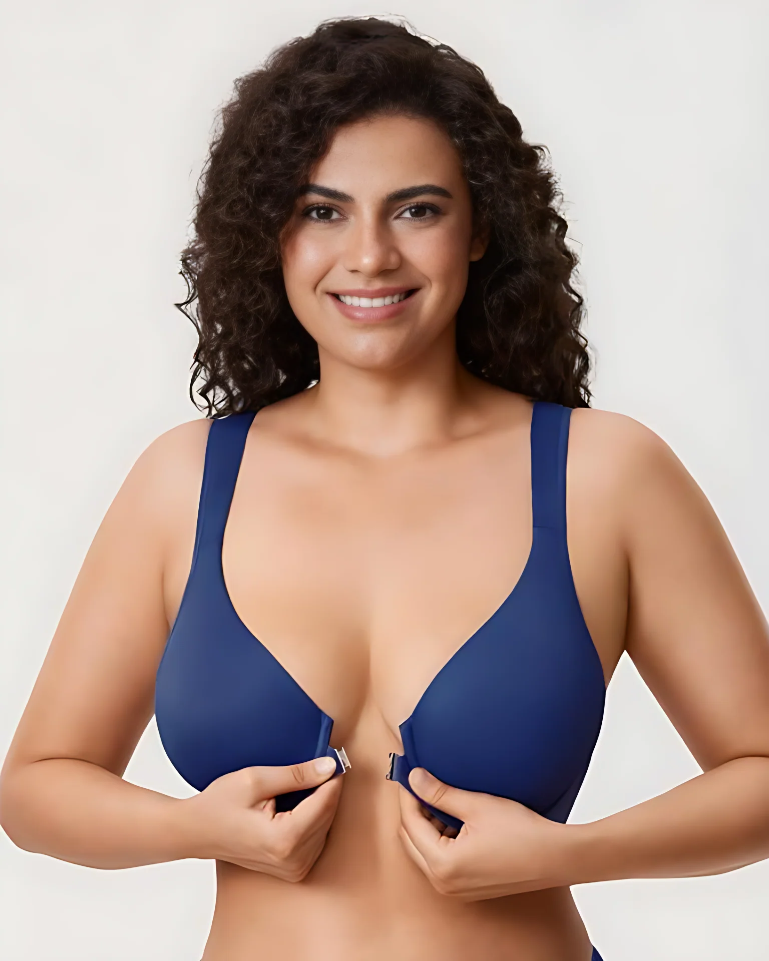 Women's Front Closure Bras Plus Size Underwire Unlined Back - Image 10