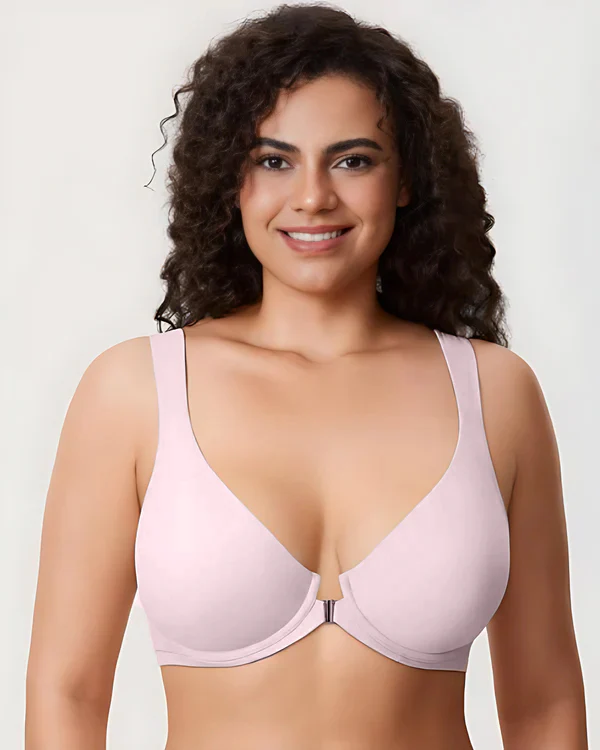 Women's Front Closure Bras Plus Size Underwire Unlined Back - Image 13