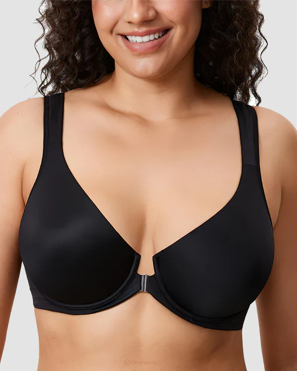 Women's Front Closure Bras Plus Size Underwire Unlined Back - Image 4