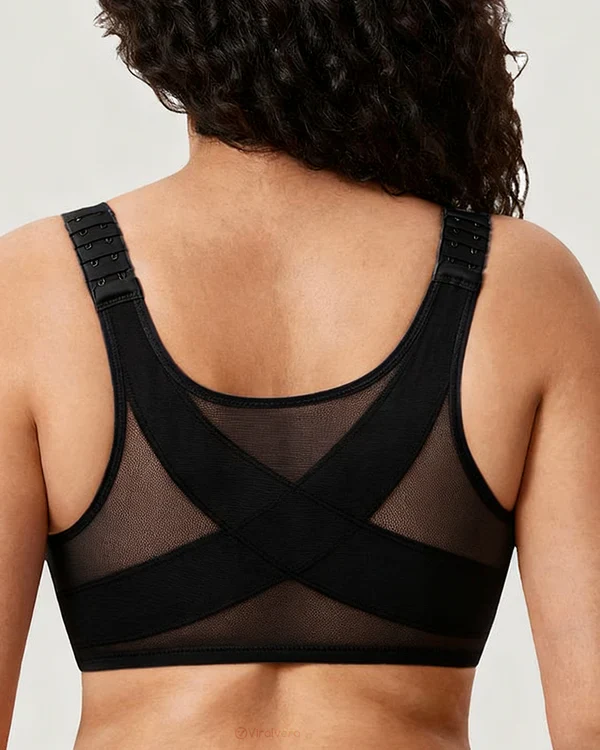 Women's Front Closure Bras Plus Size Underwire Unlined Back - Image 5
